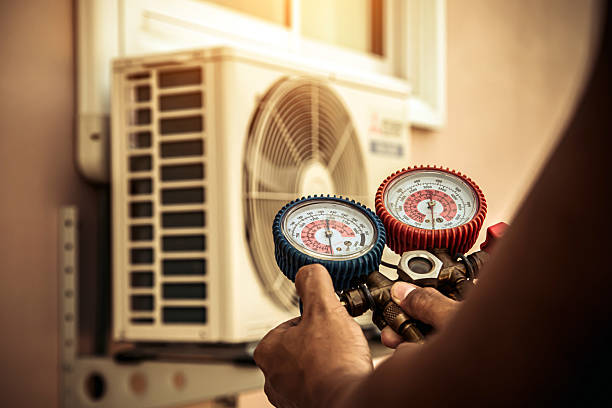 Professional Air Conditioning Service technician working in Placerville, CA